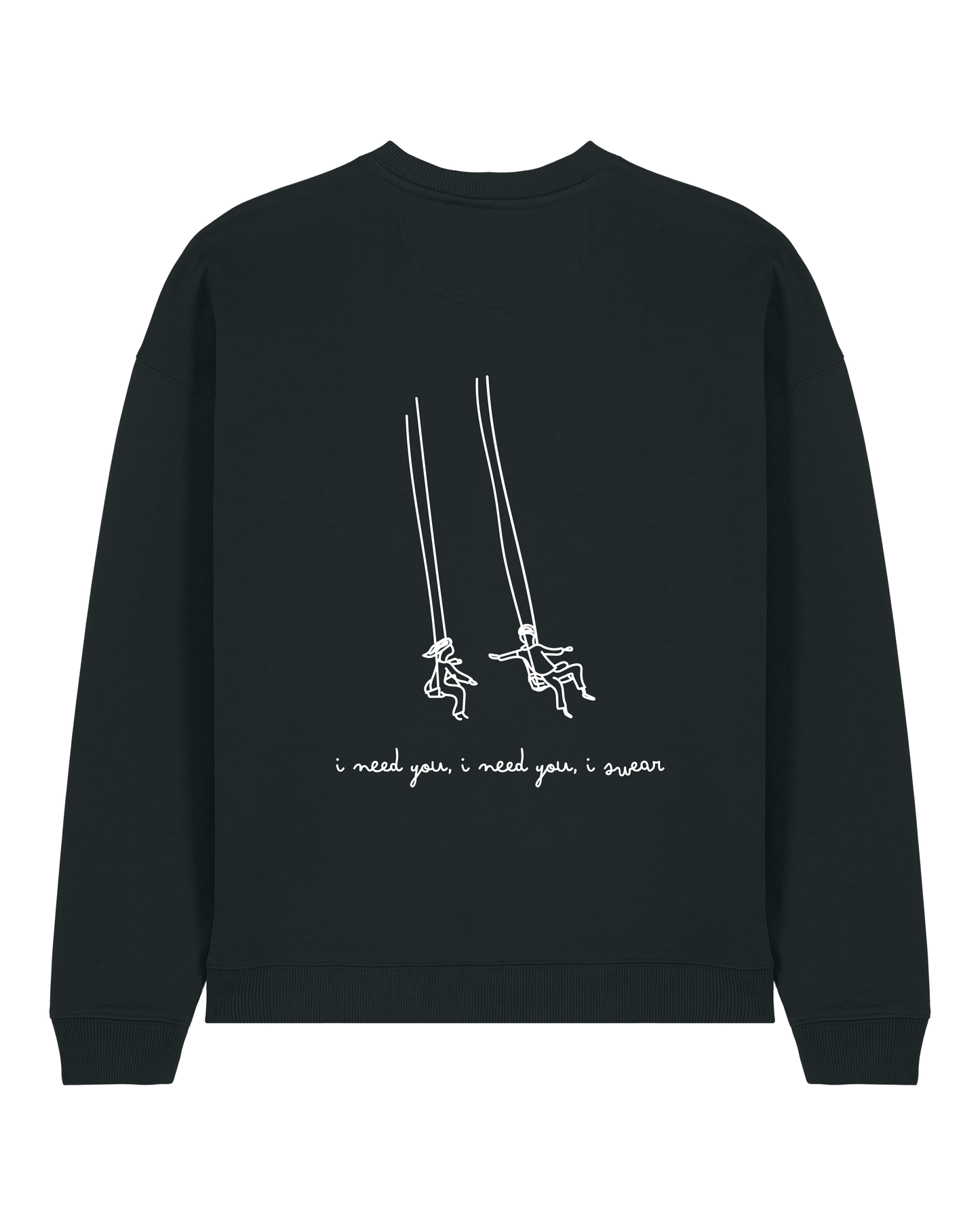 Love Me Swing Crewneck Black