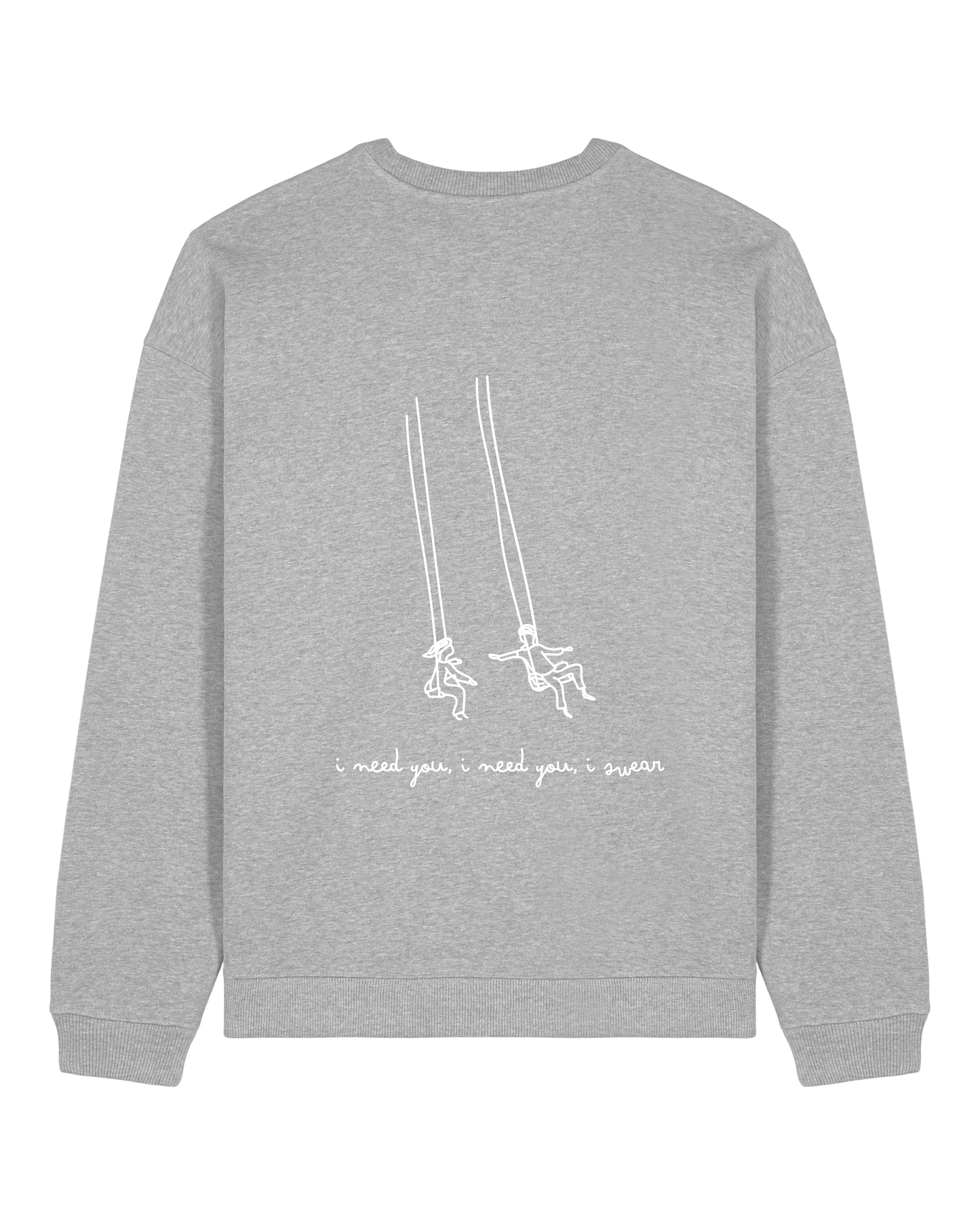 Love Me Swing Crewneck Grey