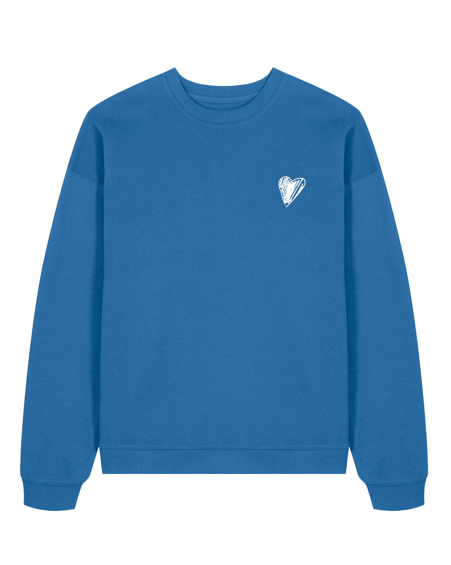 Levent Geiger Heart Crewneck Blue